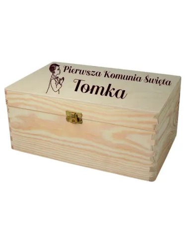 Pudełko Wspomnień na Pierwszą Personalizowany z Grawerem