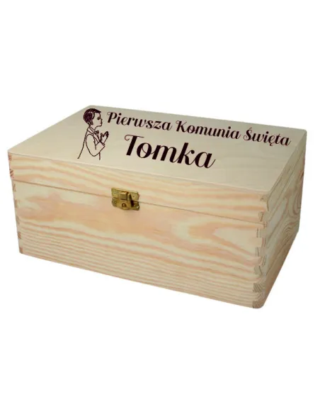 Pudełko Wspomnień na Pierwszą Personalizowany z Grawerem