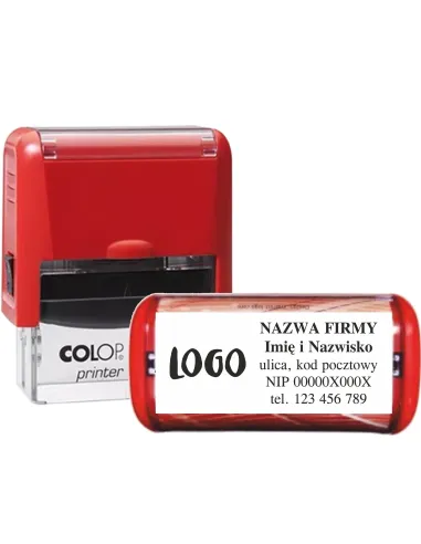 Pieczątka Automatyczna 47x18 Colop C30 logo Nazwa Firmy