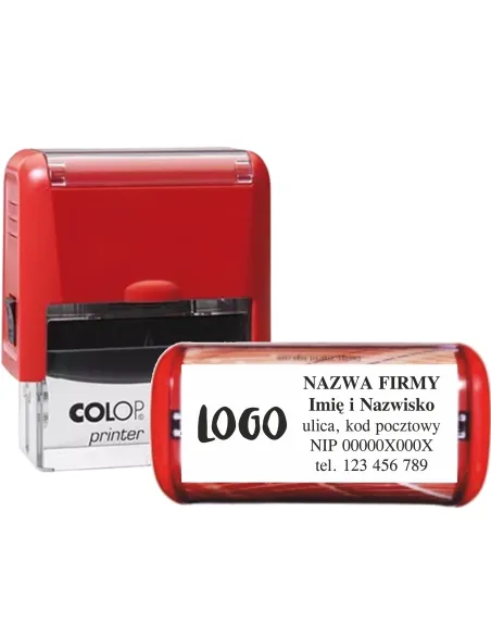 Pieczątka Automatyczna 47x18 Colop C30 logo Nazwa Firmy