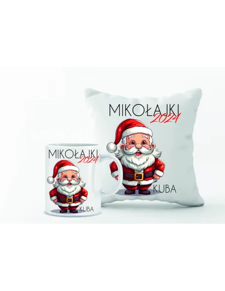 Zestaw Poduszka i Kubek Nadruk Personalizowany Prezent