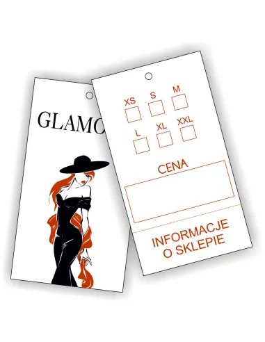 Etykiety Zawieszki Metki na 300szt Odzież Ubrania logo