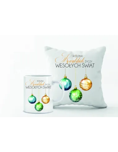 Kubek Zestaw Poduszka Nadruk Personalizowany Prezent Boże
