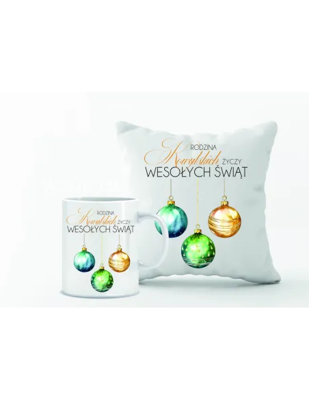 Kubek Zestaw Poduszka Nadruk Personalizowany Prezent Boże