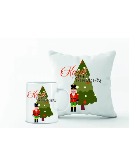 Kubek Zestaw Poduszka Nadruk Personalizowany Prezent Boże