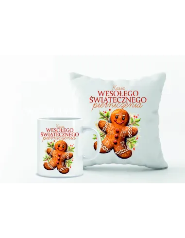 Kubek – Zestaw Poduszka Kubek Nadruk Personalizowany