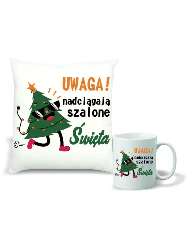 Kubek Zestaw Poduszka Nadruk Personalizowany Prezent