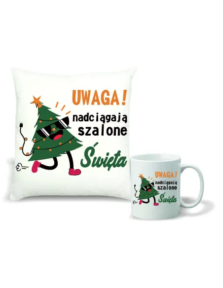 Kubek Zestaw Poduszka Nadruk Personalizowany Prezent