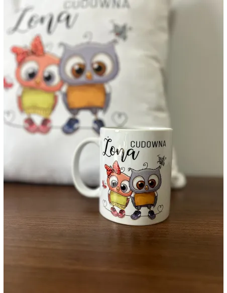 Kubek Zestaw Poduszka Nadruk Personalizowany Prezent Boże