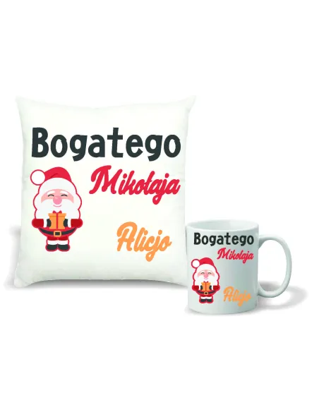 Kubek Zestaw Poduszka Nadruk Personalizowany Prezent