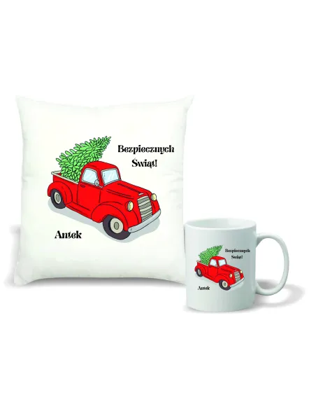 Kubek z Nadrukiem Zestaw Poduszka Kubek Nadrukiem Prezent