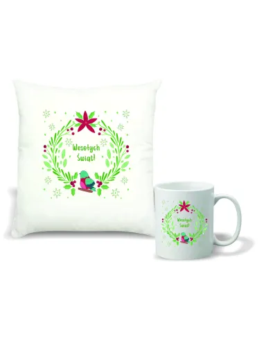 Kubek z Nadrukiem Zestaw Poduszka Kubek Nadrukiem Prezent