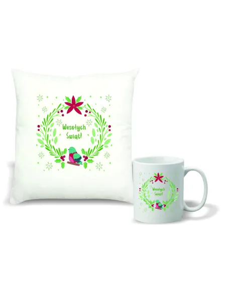 Kubek z Nadrukiem Zestaw Poduszka Kubek Nadrukiem Prezent