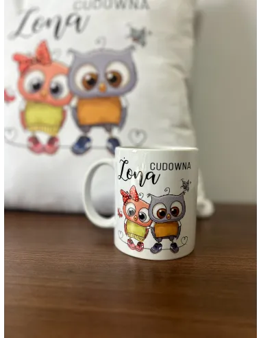 Kubek Zestaw Poduszka Nadruk Personalizowany Prezent