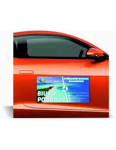 Reklama Magnetyczna Magnes Samochód 60x30 Biuro Podróży