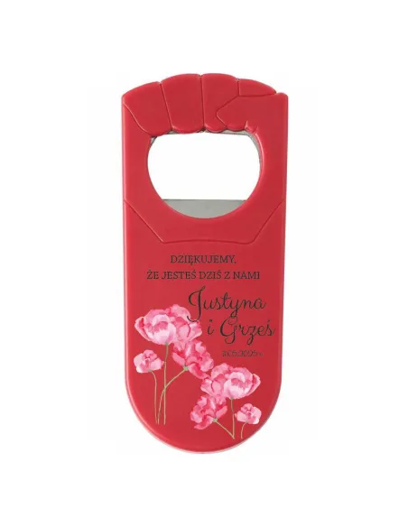 Otwieracz z Nadrukiem UV Prezent Podziękowanie na Ślub