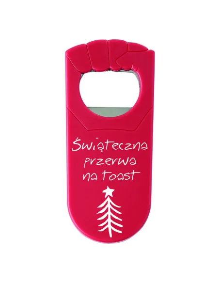 Otwieracz z Nadrukiem UV Prezent Świąteczny Twoim Napisem