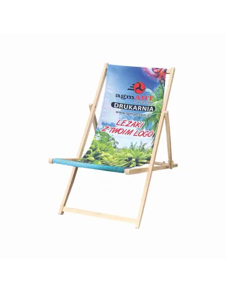 Leżak Reklamowy z Twoim z logo Tekstem Grafiką Fullprint