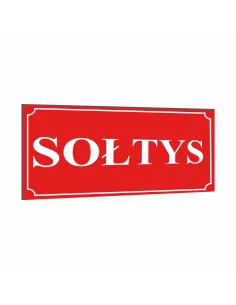 Tabliczka 20x10 cm Tablica Dom Sołtys Dibond Nadrukiem