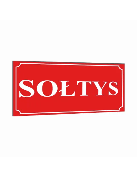 Tabliczka 20x10 cm Tablica Dom Sołtys Dibond Nadrukiem