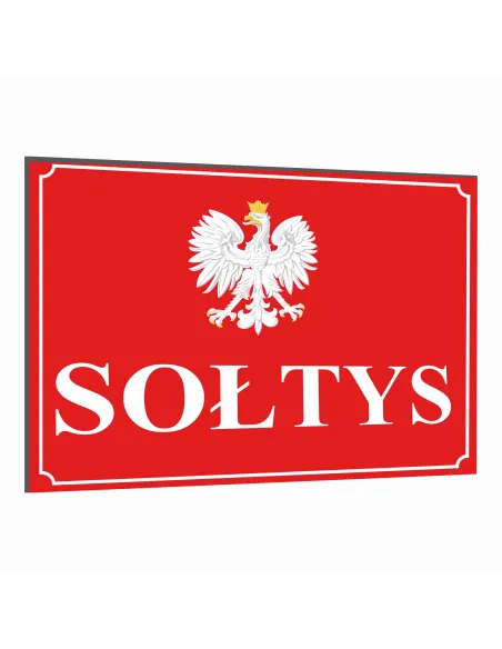Tabliczka 30x20 cm Tablica Dom Sołtys Dibond Nadrukiem