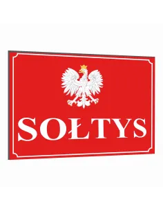 Tabliczka 40x30 cm Tablica Dom Sołtys Dibond Nadrukiem