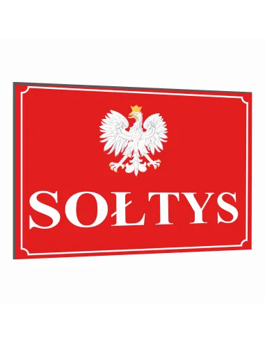 Tabliczka 40x30 cm Tablica Dom Sołtys Dibond Nadrukiem