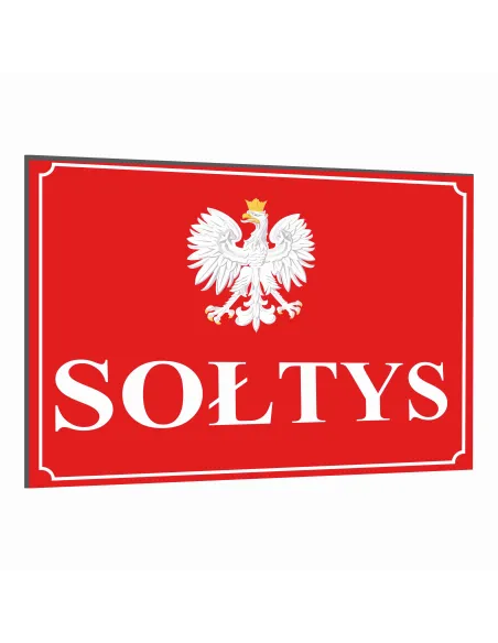 Tabliczka 40x30 cm Tablica Dom Sołtys Dibond Nadrukiem