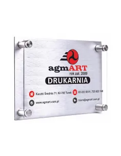 Tabliczka 30x20 Dibond Pleksa z Twoim logo Nadruk UV +