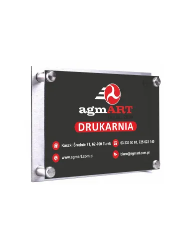 Tabliczka 20x15 Dibond Pleksa z Twoim logo Nadruk UV +
