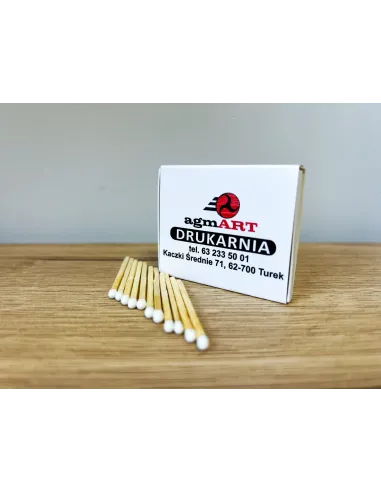 Zapałki Reklamowe z Twoim 50 sztuk Nadrukiem logo Tekst