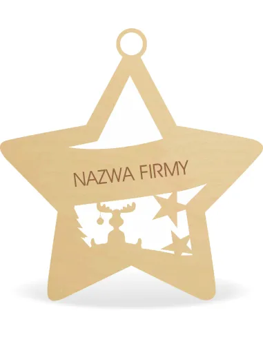 Drewniana Bombka z Napisemtwoim Imieniem Choinkę Mikołajki