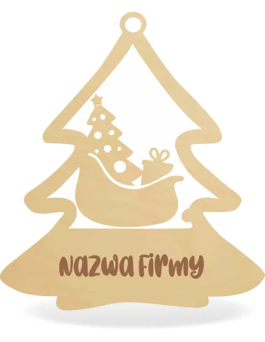 Drewniana Bombka z Napisemtwoim Imieniem Choinkę Mikołajki