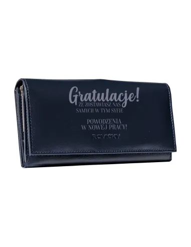 Portfel Damski Skórzany z Grawerem Personalizowany Prezent