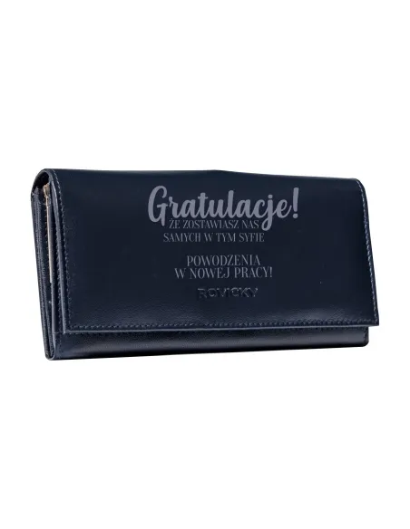 Portfel Damski Skórzany z Grawerem Personalizowany Prezent