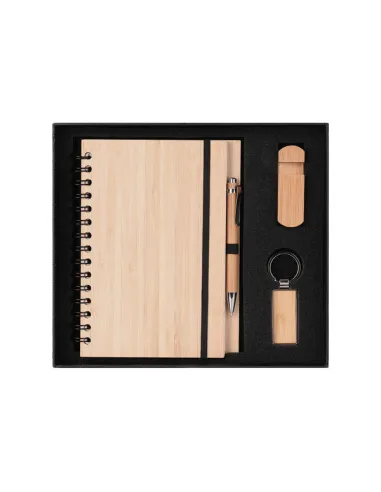 Zestaw Notes Notatnik Drewniany Grawer Prezent Psychologa