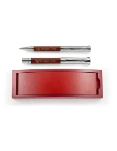 Zestaw Piśmienniczy Długopis Pióro Kulkowe Grawer Napis