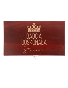 Zestaw Grawerowany Wina Prezent Personalizowany Babci