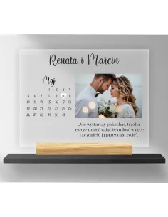 Wyjątkowy Dzień Wasze Zdjęcie Data Wydruk na Plexi Prezent