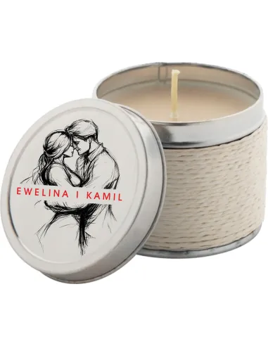 Personalizowany Nadruk UV Świeczki Zapachowe na Wesele