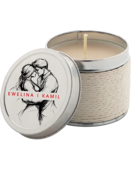 Personalizowany Nadruk UV Świeczki Zapachowe na Wesele