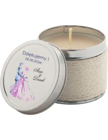 Świeczka Zapachowa Podziękowanie dla – Gości Ślub Wesele
