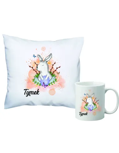 Kubek – Zestaw Poduszka Kubek Prezent Świąta Wielkanocne