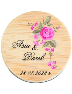 Otwieracz Drewniany Magnes Personalizacja Personalizowany