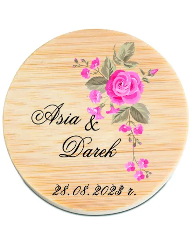 Otwieracz Drewniany Magnes Personalizacja Personalizowany