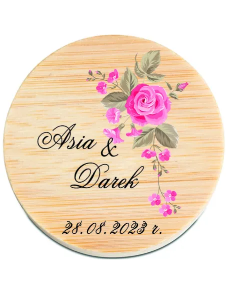 Otwieracz Drewniany Magnes Personalizacja Personalizowany