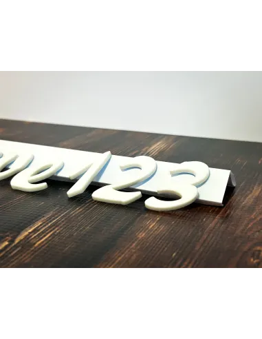 Litery Cyfry Napisy logo 3D z Plexi 12 cm Dowolny Napis