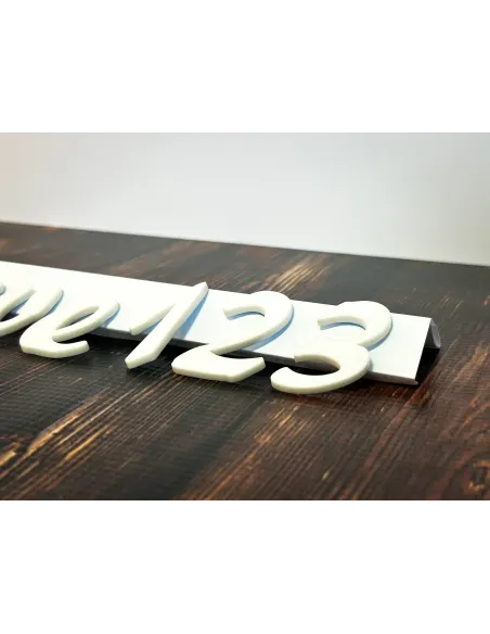 Litery Cyfry Napisy logo 3D z Plexi 12 cm Dowolny Napis