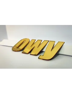 Litery Cyfry Napisy logo 3D z Plexi 10 cm Dowolny Napis