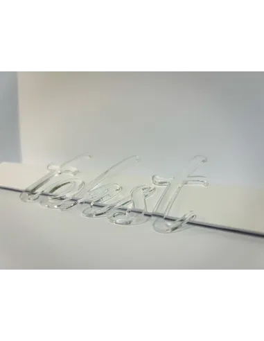 Litery Cyfry Napisy logo 3D z Plexi 12 cm Dowolny Napis